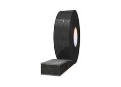 Eine Rolle Dichtungsband VKP TRIO U-1050 High Performance von Würth. Sie ist stehend und zu einem hin leicht aufgerollt, so dass man den Querschnitt sieht.