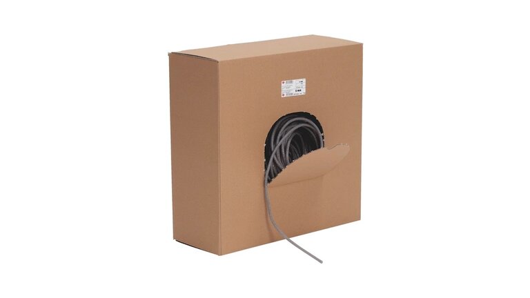 PE-Hinterfüllmaterial PE-Hinterfüllmaterial, im braunen Karton, in der Mitte aufgerissen