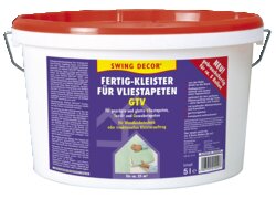 Swing Decor Vliestapeten-Kleister GTV, im weißen Eimer und rotem Deckel, 5L