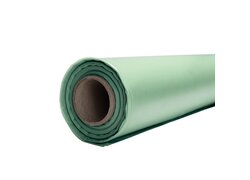 Grüne PE-Dampfbremsfolie auf einer Rolle für Bodenverlegung.