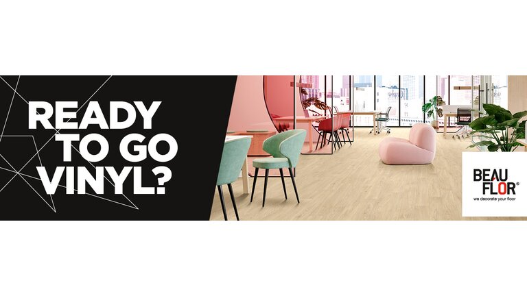 Vinylboden in modernem Raum.