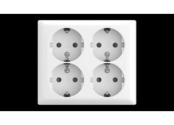BUSCH-BALANCE® AP Vierfach Stecker 9PAA00000287125 | © ABB AG BUSCH-JAEGER