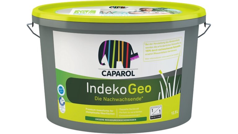 IndekoGeo, im grauen Eimer und neon gelben Deckel, 12,5L, Innenfarbe