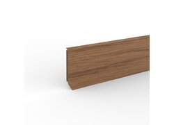 MDF-Hohlkehlleiste in warmer Kirschbaumoptik für Bodenabschlüsse.