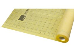 Eine gelbe teils ausgerollte DURABASE ET-S Abdichtungsbahn