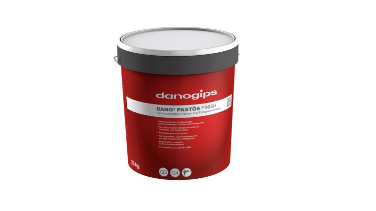 Roter Eimer Danogips Pastös Finish, 20kg.