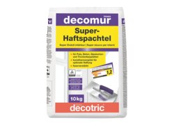 decomur Super-Haftspachtel, im Sack verpackt, stehend, 10kg
