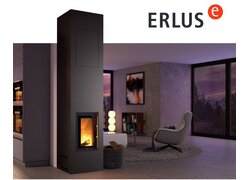 Moderner Kaminofen in stilvollem Wohnzimmer.