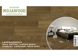 Geräucherte Eichendiele, super rustikal und natur geölt