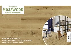 Super rustikale Landhausdiele, 4-seitig gefast und natur geölt.