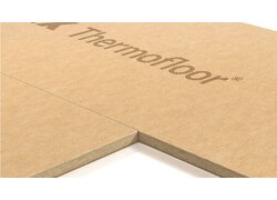Gutex Thermofloor, braune Platten, liegend, Kante an  Kante