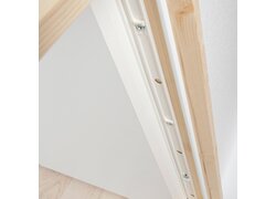 Türrahmenmontage, Holzrahmen, Schienenmechanismus