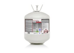 Großer Druckbehälter und Sprühdose des Sprühkontaktklebstoffes "GLUKON premium plus"