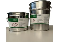 Logoclic Aquaprotec: Silberne Rolle, Feuchtigkeitsschutz, 0,18 mm dick.