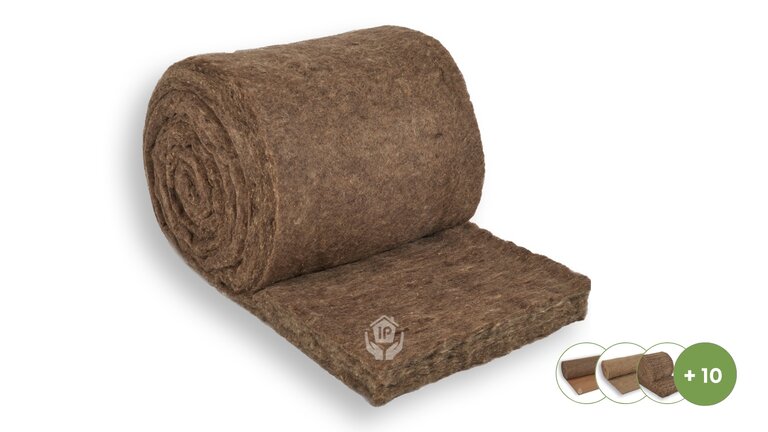 Rolle Dämmmaterial aus Naturfasern