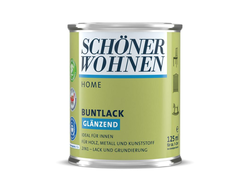  125 ml-Dose glänzender Buntlack der Marke "Schöner Wohnen", geeignet für Holz, Metall und Kunststoff, 2in1 - Lack und Grundierung