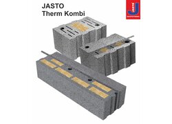 Drei Isolierbausteine der Marke JASTO Therm Kombi.