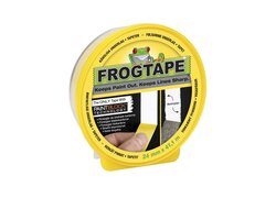 Gelbes Frogtape Malerband mit PaintBlock-Technologie.