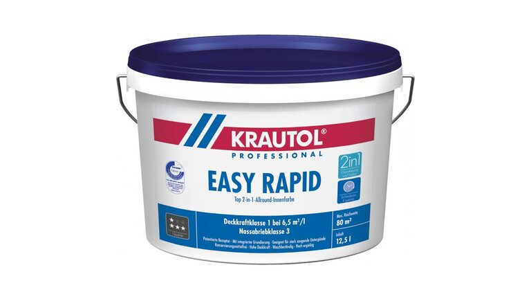 EASY RAPID weiß, im weißen Eimer und blauen Deckel