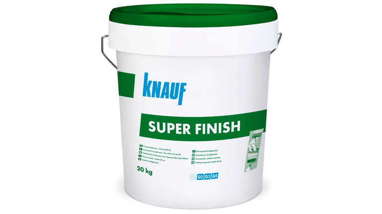 SUPER FINISH, weißer Eimer, grüner Deckel, 20kg