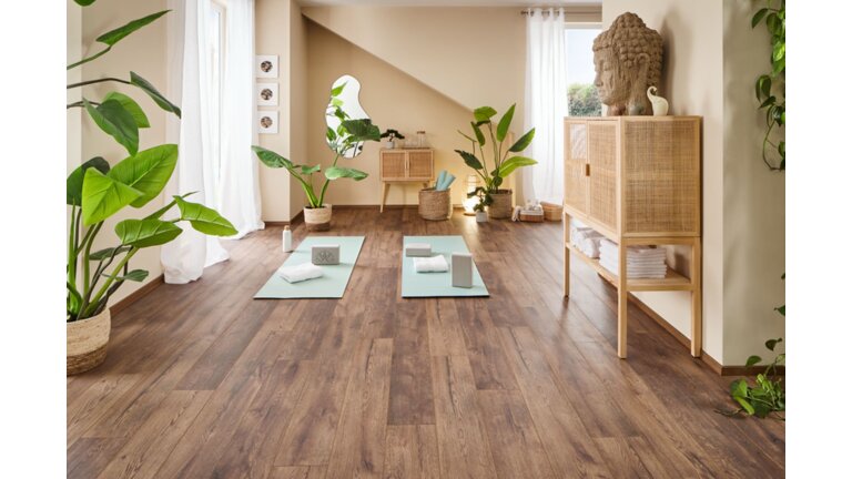 Raum mit Bondenbeläge