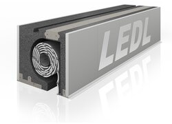 LEDL Isolier-Container mit Wickelsystem und silberner Außenverkleidung.