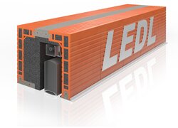 LEDL Isolier-Container mit Lüftungs- und Kabelsystem.