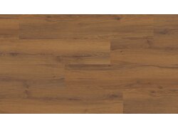 Verlegter Holzboden in dunkler Holzoptik mit lebendiger Maserung und ruhigem Plankenbild