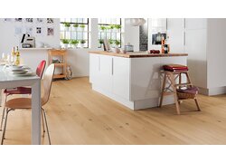 Küche, Parkett, Bodenbelag, Tisch, Stühle, Hocker, LOGOCLIC Fertigparkett