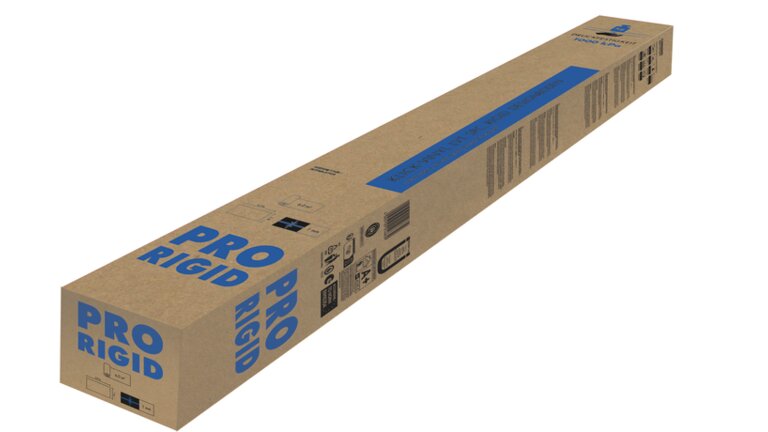 Kartonage für Pro Rigid Klick-Vinyl Bodenbelag.