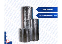 Vier Rollen LupoTherm Dämmfolie auf einem Hintergrund.