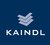 Logo von Kaindl, mit einem dunkelblauen Hintergrund und einem weißen, gestapelten V-förmigen Symbol, ergänzt durch den Text "KAINDL" in weißer Schrift.
