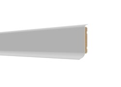 Weißes Hamburger Profil für Sockelleisten im Querschnitt