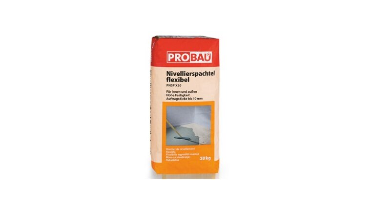probau Nivellierspachtel flexibel, im Sack verpackt, stehend