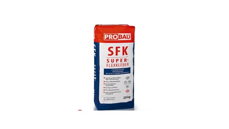 Super-Flexkleber; Sack, Bauchemie