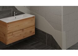 Toilettenbereich mit halbfertiger Wand und Metall Schutzprofile