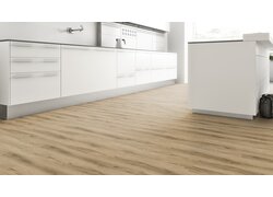 Robuster Vinylboden in Holzoptik für Küche und Wohnbereich