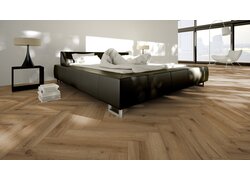 Pflegeleichter Vinylboden in Holzoptik für Schlafzimmer