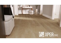 Heller XPERtec Designboden in natürlicher Holzoptik für Flur und Wohnbereiche. Pflegeleicht, strapazierfähig und für moderne Innenräume geeignet.