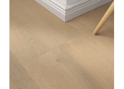 Detailaufnahme eines Bodenbelags mit Holzoptik