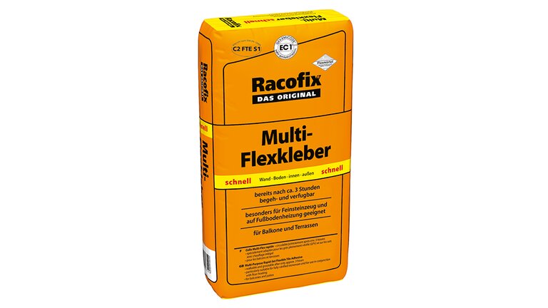 Racofix Multi-Flexkleber schnell, gelb verpackt hochrechteckig, stehend