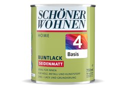 750 ml-Eimer Buntlack seidenmatt, Basis 4