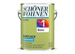2,5 Liter- Eimer Buntlack glänzend, Basis 1