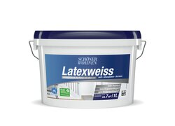 1 Liter- Eimer SCHÖNER WOHNEN Latexweiss seidenglänzend Weiß 