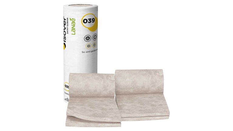 Akustic TF Twin, zweilagig gerollter Trennwand-Filz, in Rolle, weiße Lanaé Verpackung | © Saint-Gobain Isover G + H AG