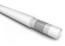 5-Schicht Verbund-Heizrohr in der Farbe weiß (10mm) aus hochwertigem Polymerwerkstoff (PE-RT) mit einer mittig liegenden Sauerstoffdiffusionssperre. 