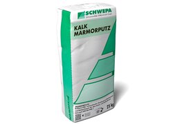 Kalk Marmorputz, im Sack verpackt, stehend