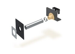 Explosionsansicht eines Sita Flachdachgullys aus Polyurethan