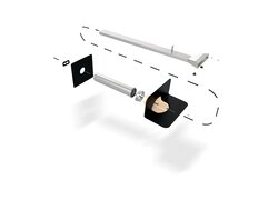 Explosionsansicht eines Sita Flachdachgullys aus Polyurethan