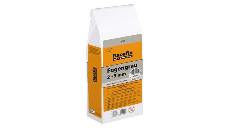 Racofix Fugengrau, im Sack verpackt, stehend